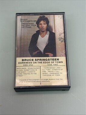 Bruce Springsteen Darkness On The Edge Of Town Cassette Tape
